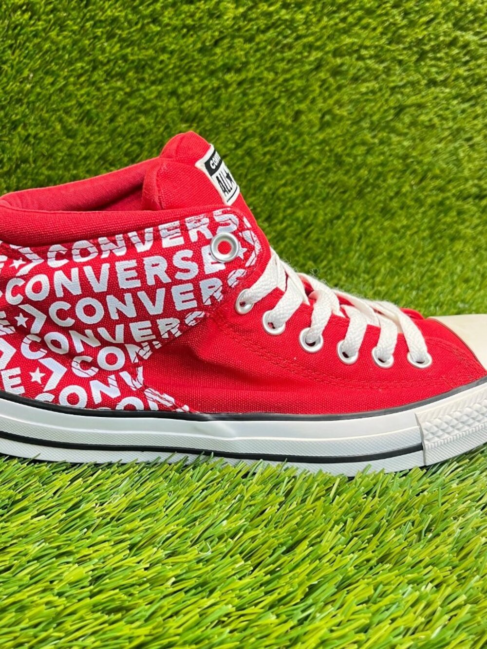 Converse Chuck Taylor All Star Street Hi Mens Size 8 Red Walking Shoes Sneakers
